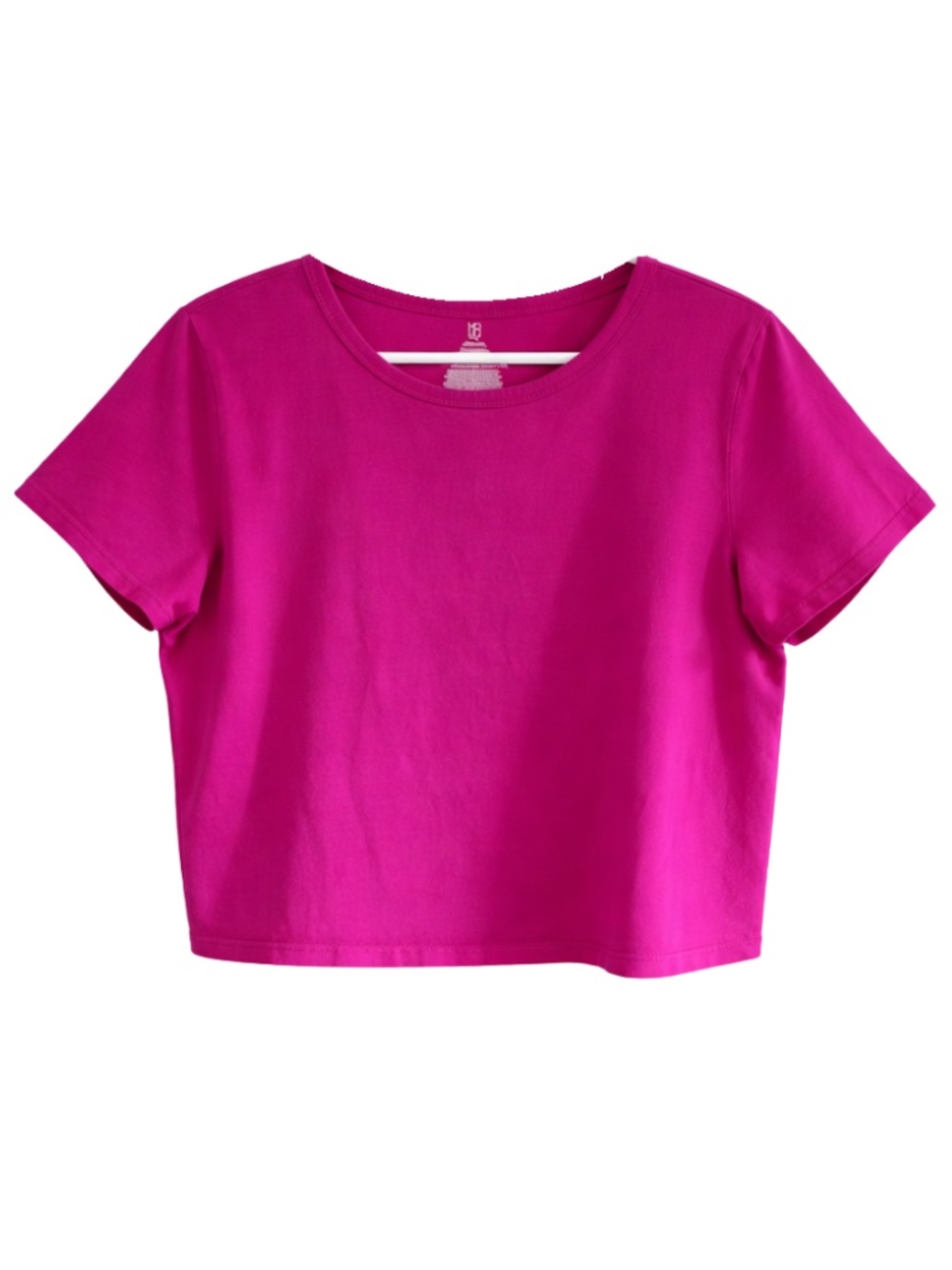 4/$20➡️ NOBO Fuchsia Short Sleeve Cropped Crewneck Tee – Size XXL EUC